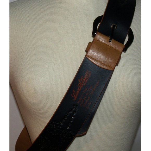 Levi Strauss - Signature - 2 inch wide Synthetic Leather Waist Belt XL/TG - Picture 10 of 12